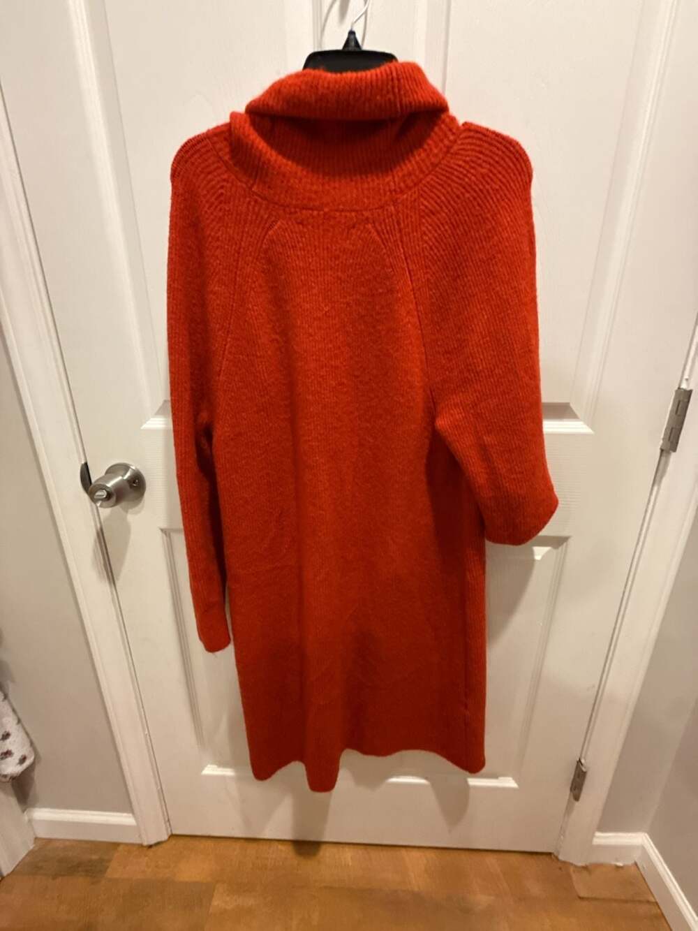 LOFT Plus Orange Cowl Neck Sweater Dress Size 14 - Picture 4 of 4